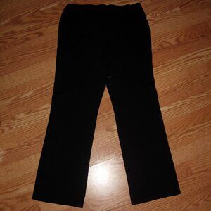 Liz Claiborne LORI Black Pull On Pants Boot Cut L